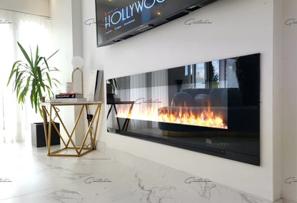 78" Inch LED  / Wall Mounted BRANDED Electric Fire -With Remote