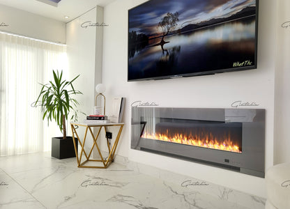 Aurora 50 Inch LED  / Wall Mounted BRANDED Electric Fire -With Remote