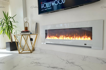 78" Inch LED  / Wall Mounted BRANDED Electric Fire -With Remote