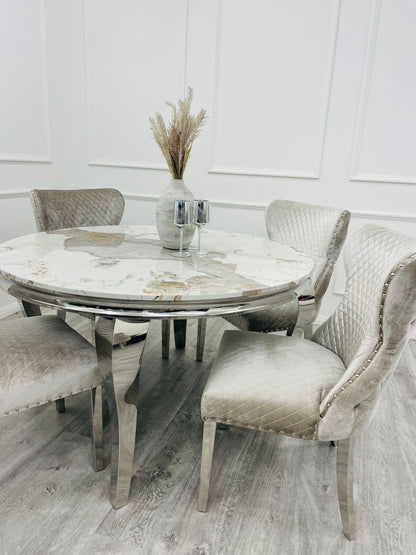 Louis Dining Table & 4 Chairs