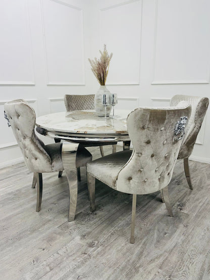 Louis Dining Table & 4 Chairs
