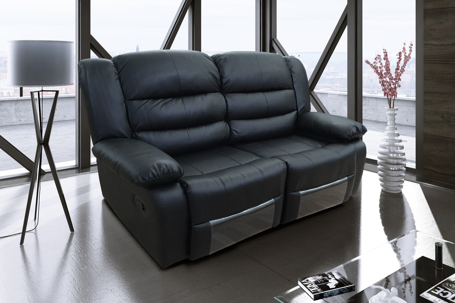 Roma Reclining Leather 3 & 2 Promo Set