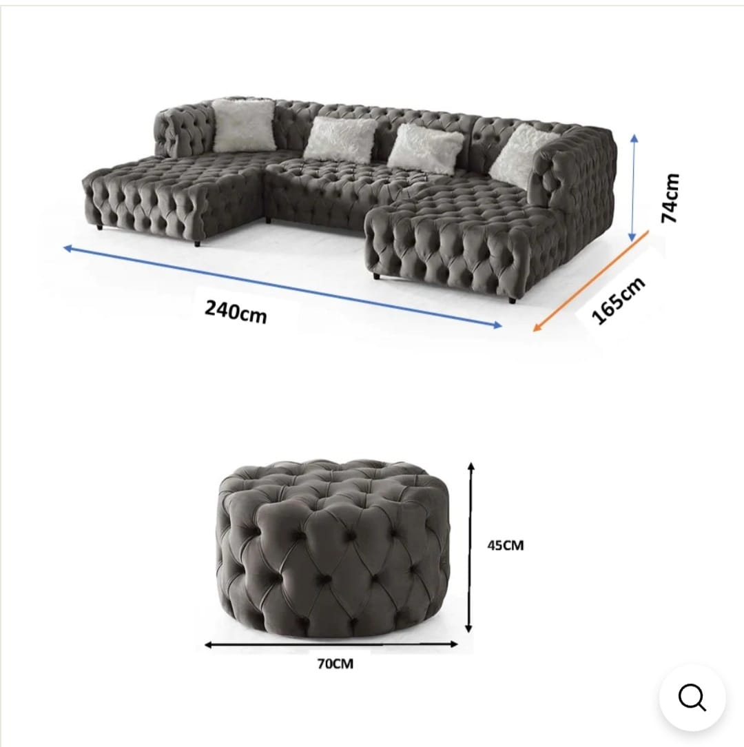 Eliza U-Shape Corner Sofa