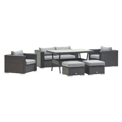 Asana sofa dining set (Grey)