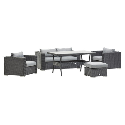 Asana sofa dining set (Grey)