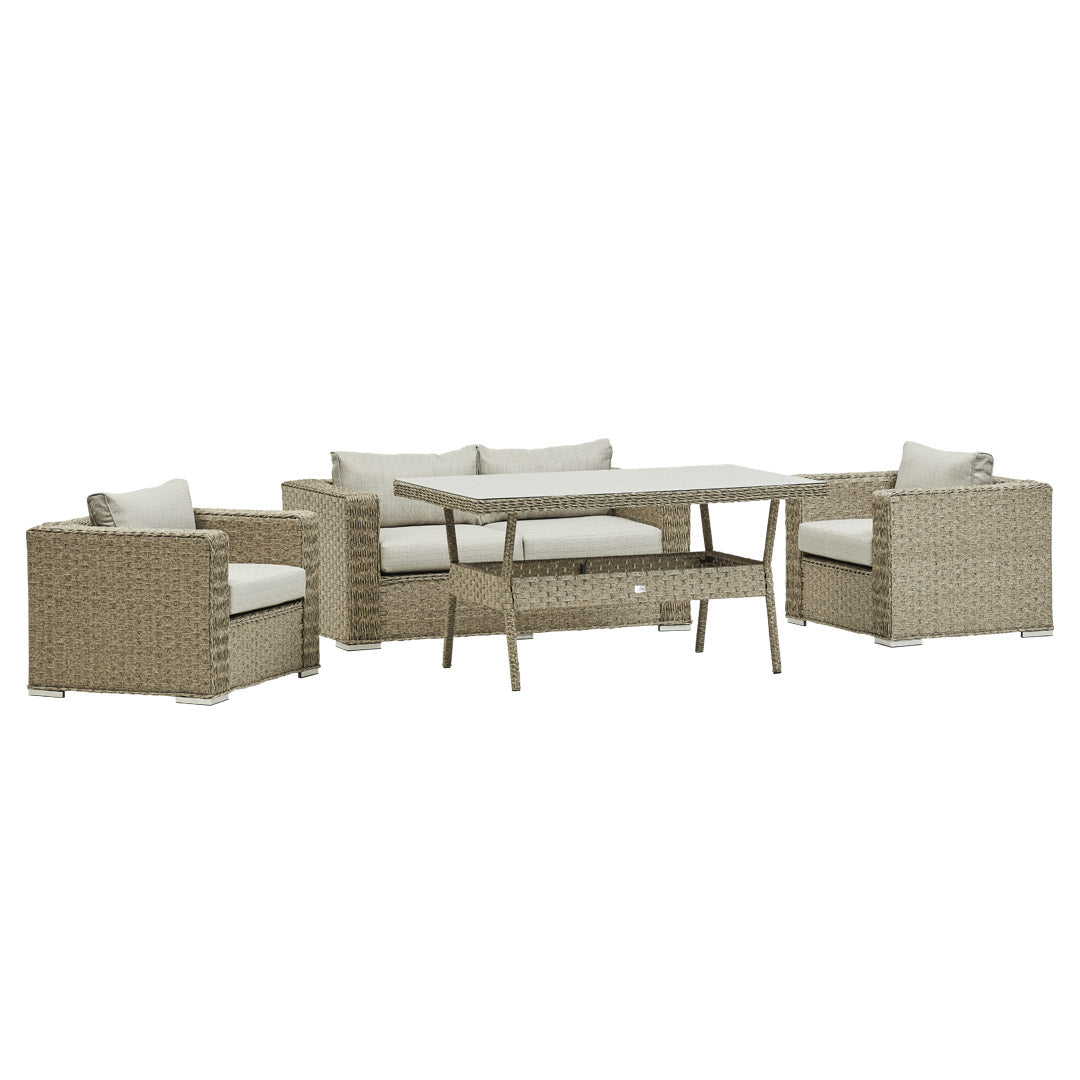 Asana sofa dining set (Natural)