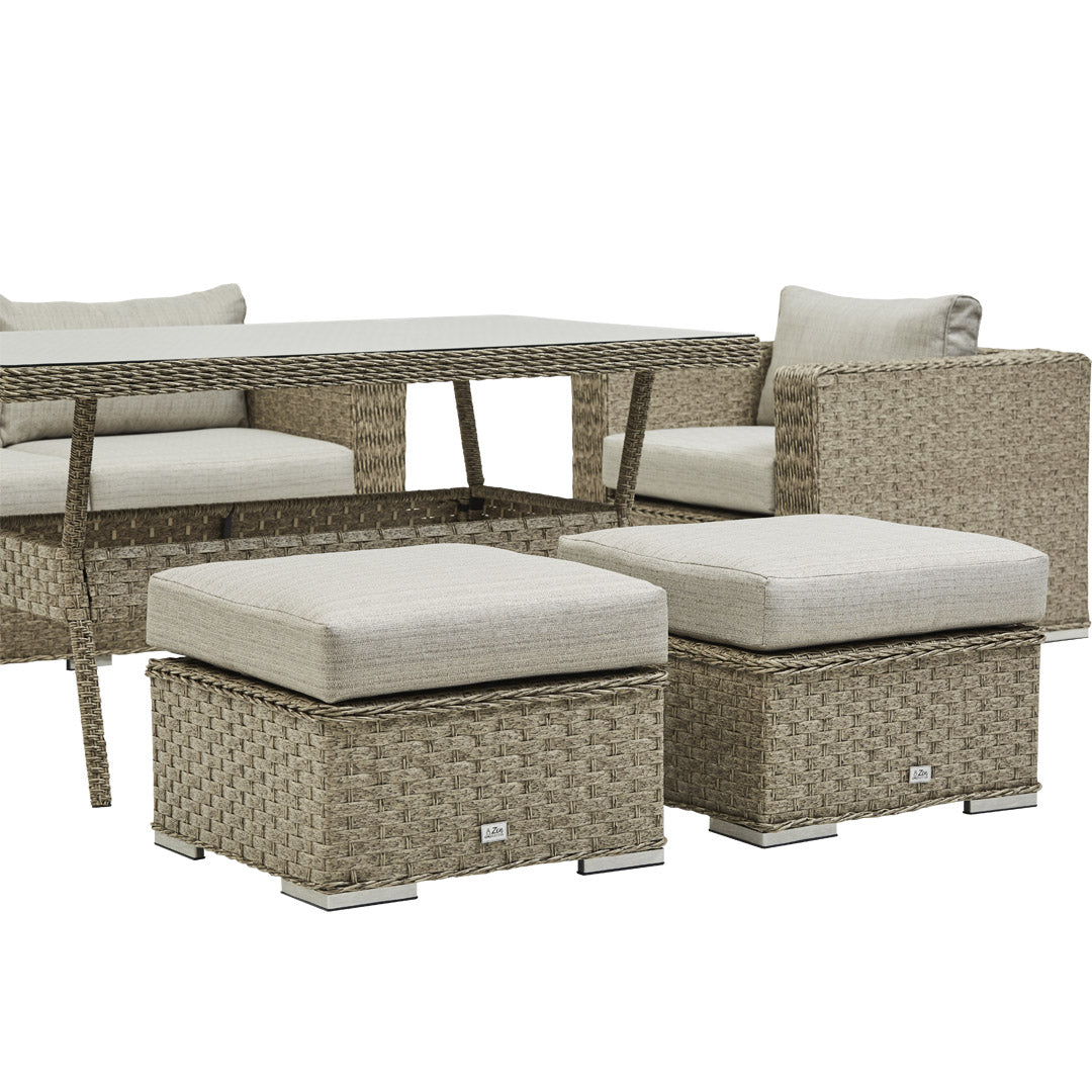 Asana sofa dining set (Natural)