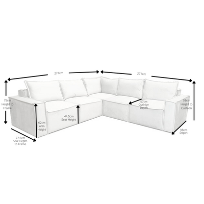 Claridge 5 piece corner sofa